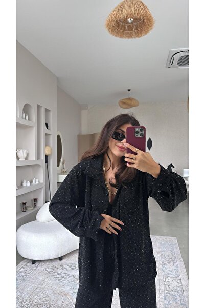 Buket Teke Black Triple Stone Set