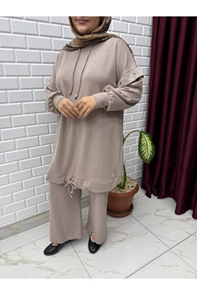 İLGEN TEKSTİL Hooded Bird-Eye Sports Suit