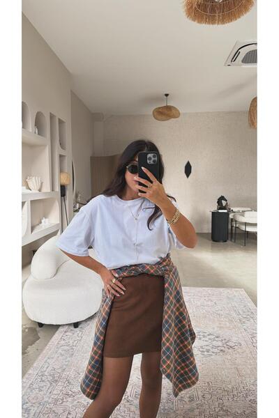 Buket Teke Taba Nubuck Skirt