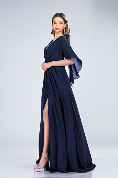 Perdonna Rochie din voal cu accesoriu - Soraya 41992