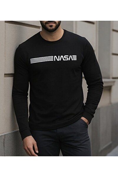 SGM BUTİK Munn Collection Men's Long Sleeve Crew Neck Viscose Sweatshirt