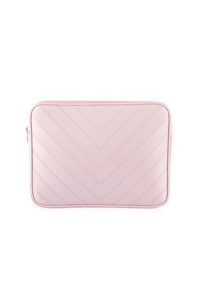 NS reliable Notebook Laptop MacBook Bag Faux Leather 9-12 Inch - 800-Plain Light Pink
