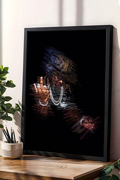 Saturn Tablou înrămat în viitor Rapper Hip Hop - Poster estetic