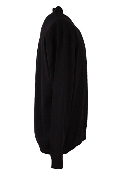 trender Half Fisherman Black Men's Sweater 18097