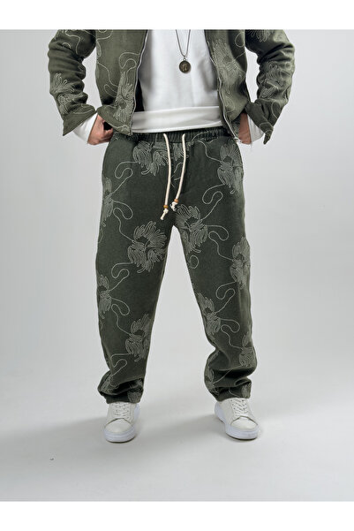 COCOPELLI Embroidered Men's Green Suit Coc2629