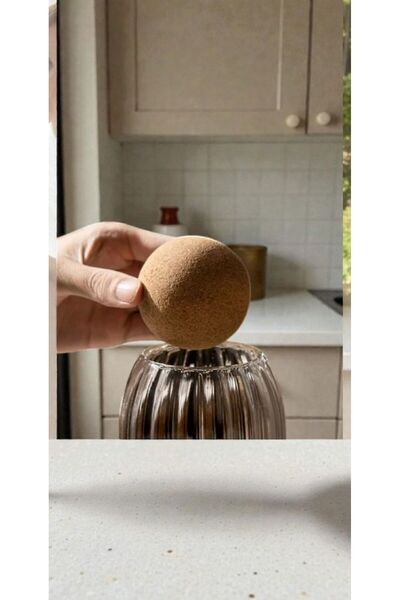 LeylArt 3-Piece Striped – Jar Set with Ball Cork Lid