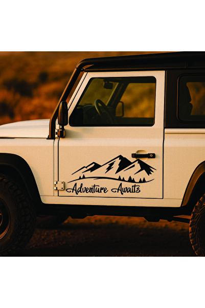 StickITsibiu Adventure Awaits – 4×4 Off-Road Car Sticker – Dimensions 25x14.5 cm.