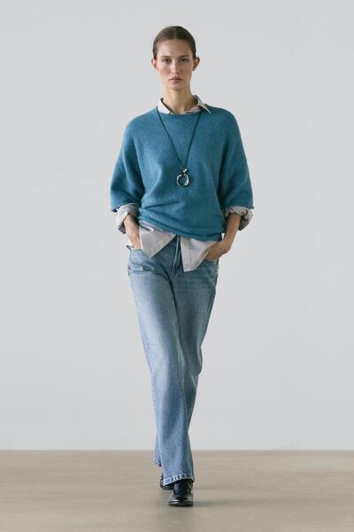 Massimo Dutti Düşük bel straight fit jean