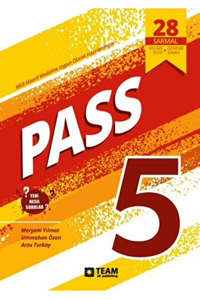 Team Elt Publishing 5.Sınıf PASS İngilizce 28 Adet Deneme Sınavı