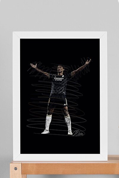 Saturn Jude Bellingham Portret Fotbal Pictură înrămată - Poster estetic