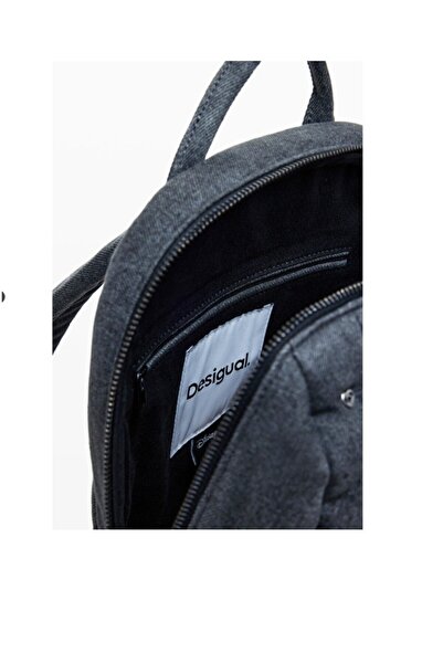 Desigual Zaino Grigio backpack, women's, gray color, Mickey Mouse design