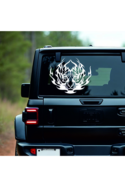 StickITsibiu Tribal Tiger – 4×4 Off-Road Car Sticker – Dimensions 85x72 cm.