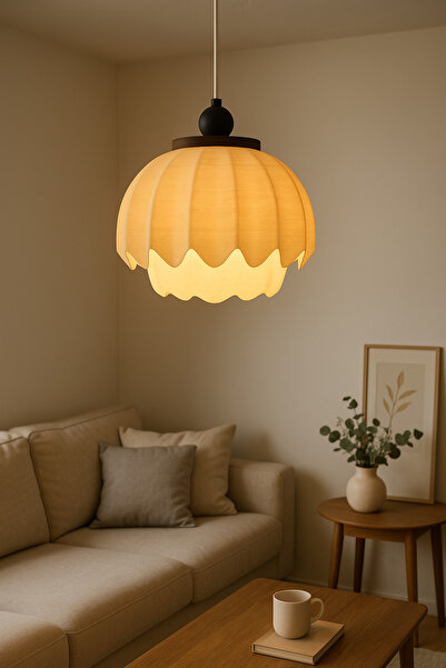 Limon 3D Desing 45 cm Modern Krem Renkli Dalgalı Pinterest Desenli Sarkıt Avi...