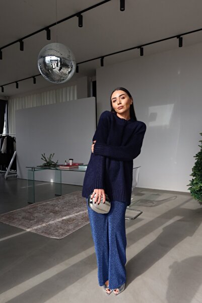 Özge Özgenç Elastic Waist Glitter Trousers