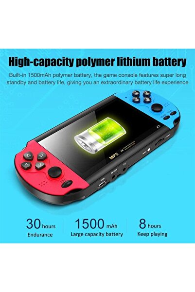 UNİBOX Portable Game Console, 15,000 Classic Games, 4.3 Inch HD Screen, 8GB Memory, Nostalgic