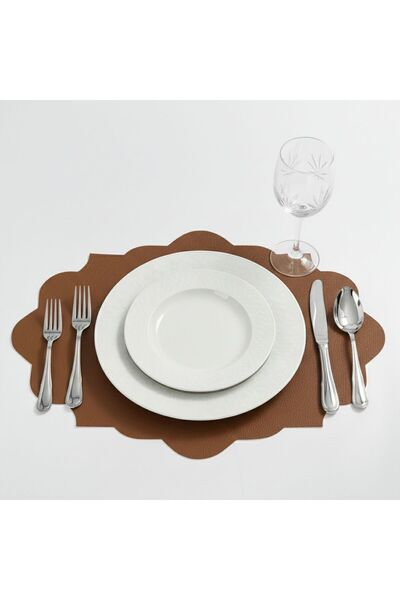 Grand Fine Art 2 Pieces Leather Rectangular American Service 33X44 cm Symmetrical Patterns Series 119