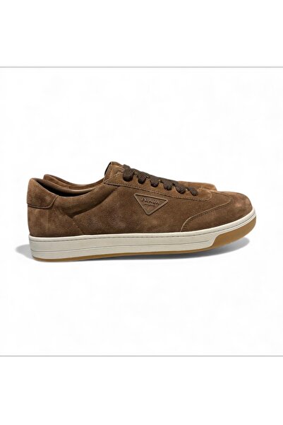 Prada Sport Suede Embossed Logo Sneaker