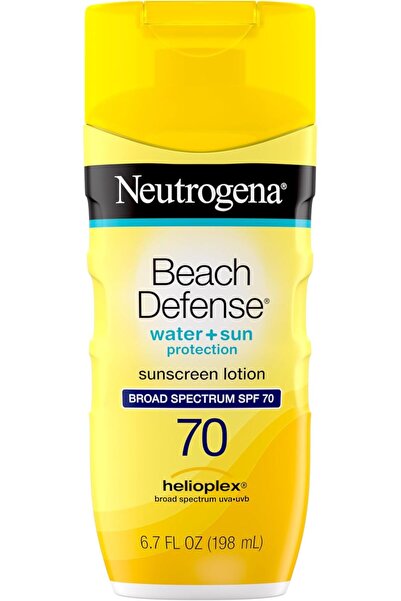 Neutrogena Beach Defense Sunscreen Body Lotion SPF 70, Oil-Free, Fast-Absorbing, 200 ml