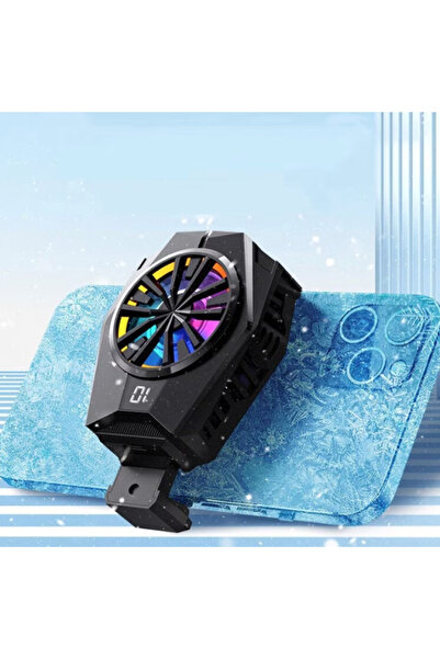 Andowl Professional Gaming Phone Cooler, Turbo Cooling, RGB Lights, Anti Overheating, Universal, Unibox