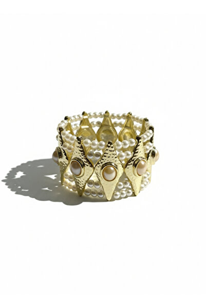 Tılsım Bijuteri Thea Collection İncili Lastikli Özel Tasarım Lastikli Bileklik