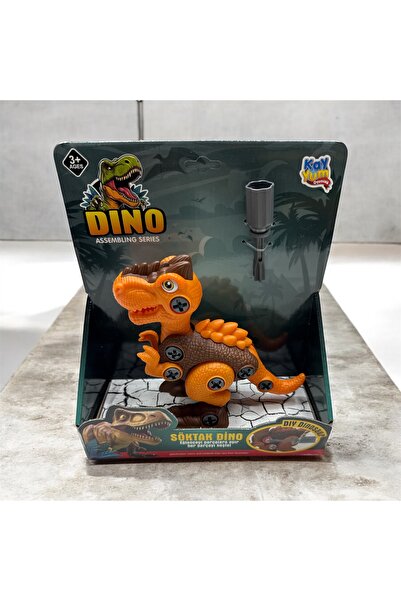 POZART لعبة ديناصور قابلة للفك والتركيب لتنمية المهارات اليدوية واستخدام الأدوات