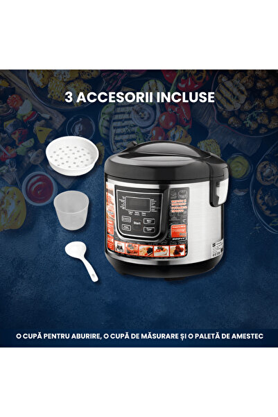 OferteTop Multifunctional Electric Pot, 6 Liters, 900W, 12 Automatic Programs