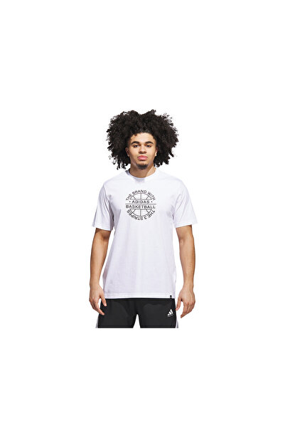 adidas Verbiage Tee Men's Basketball T-Shirt Jv8429 White