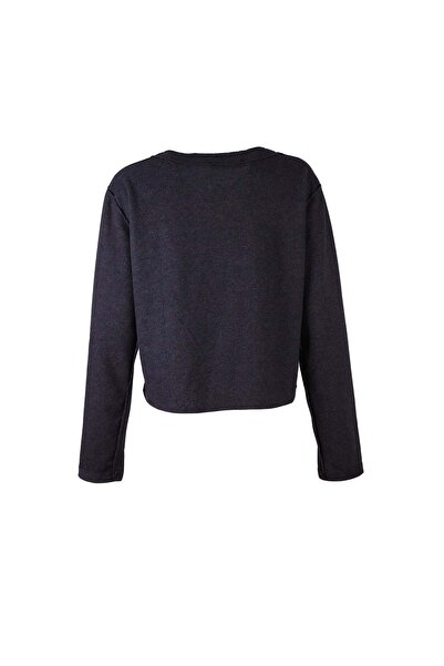 trender 26KI40000048 Антрацитова жіноча кофта 6502