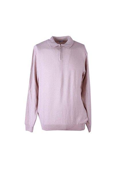 trender Чоловічий светр з застібкою-блискавкою Polo Taş 17271