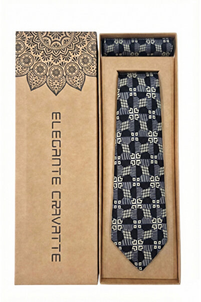 Elegante Cravatte Special Mixed Patterned Printed Ties and Pocket Squares - Special Boxed