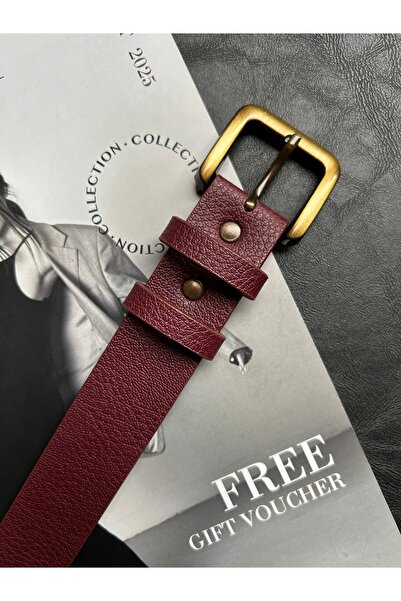 LİA KEMER Loyal Rectangular Patterned Women's Antique Vintage Buckle Belt Coat Belt Dress Belt Trouser Belt