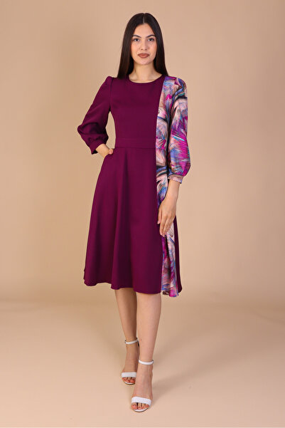 Ella Collection Rochie Midi, Office, cu Imprimeu