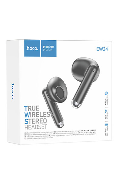Hoco Casti Wireless (EW34), Casti Wireless, Ear Buds, BT 5.3, 150h StandBy, 2...