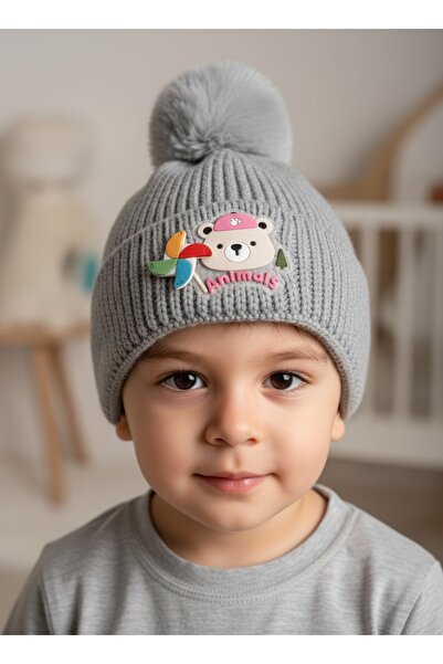gigigiyim Animal Patterned Frilly Boy's Beret