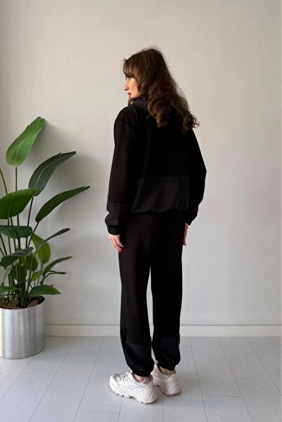 verabelle Parachute Paneled Modal Fabric Tracksuit Set