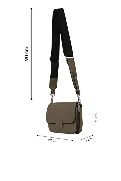 Bueno Shoes Green Leather Women's Crossbody Bag 01Wbe2617