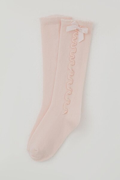 Katamino Детски голф чорапи за момичета с панделка на глезена, възраст 1-8 години, розови