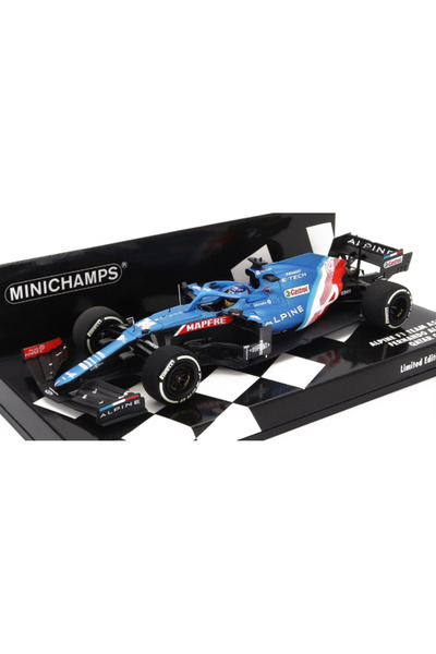 Minichamps Macheta auto, ALPINE F1 TEAM A521 â€“ FERNANDO ALONSO â€“ QATAR GP...
