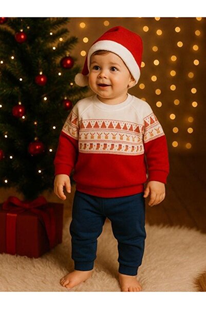 Zekids Baby Boy Organic New Year Themed Tracksuit Set