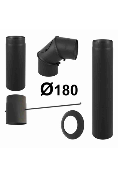Darco Fi180 flue pipe package for chimney connection - PRO
