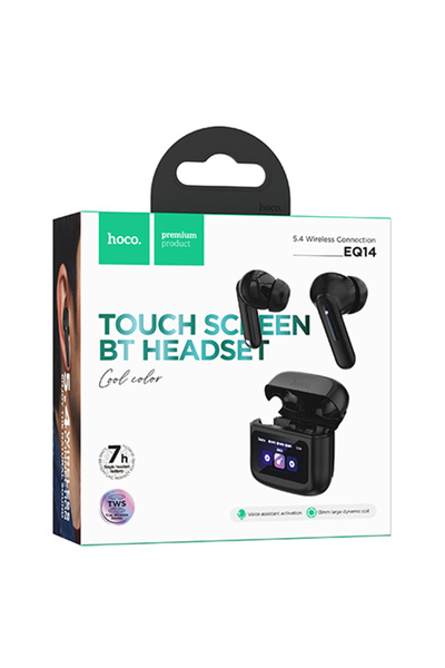 Hoco Casti Wireless (EQ14), Слушалки, BT 5.4, 500mAh, Мултитъч, Черни