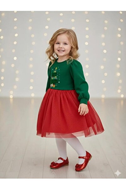 mayakids New Year's Theme Skirt Silvery Girl's Dress