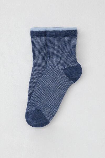 Katamino Șosete pentru fete, cu model, 7-16 ani, albastru închis