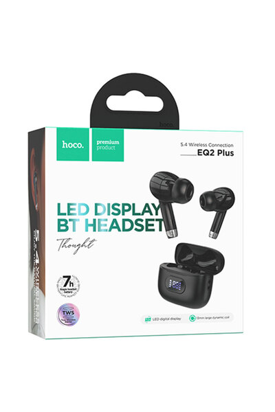 Hoco Casti Wireless (EQ2 Plus), Слушалки, BT 5.3, 300mAh, ЧЕРНИ