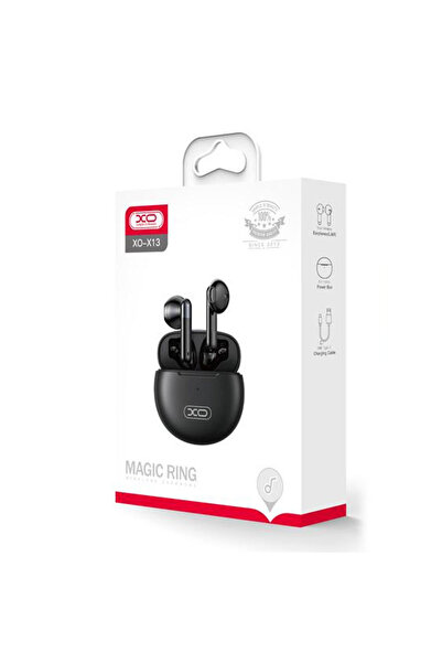 Xo Casti Wireless (X13), Casti Wireless, Ear Buds, BT 5.1, 200h StandBy, 300mAh, Magic Ring, Black