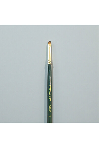 Cenova Art ST986 No 2 Sentetik Kıl Flat Stroke Fırça Akrilik ve Yağlı Boya Uy...