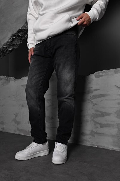 Slatra Men's Black Stone Boyfriend Pants