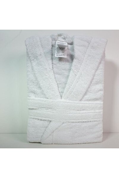 Reiashn Large XXL hotel bathrobe, white