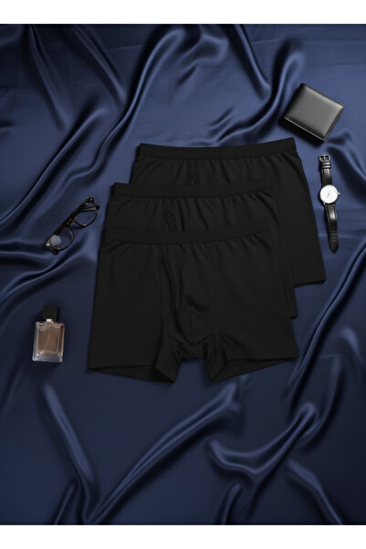 GÜMÜŞ 3'Lü Bambu Nefes Alan Terletmeyen Boxer