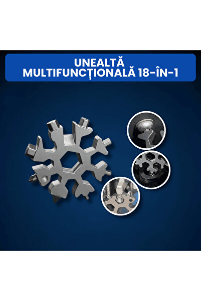 OferteTop 18-in-1 Multifunction Tool, Wrench, Snowflake Screwdriver